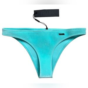 TRIANGL Neoprene Bikini Bottom NWT Medium Blue Lemonade Swim Bottoms
